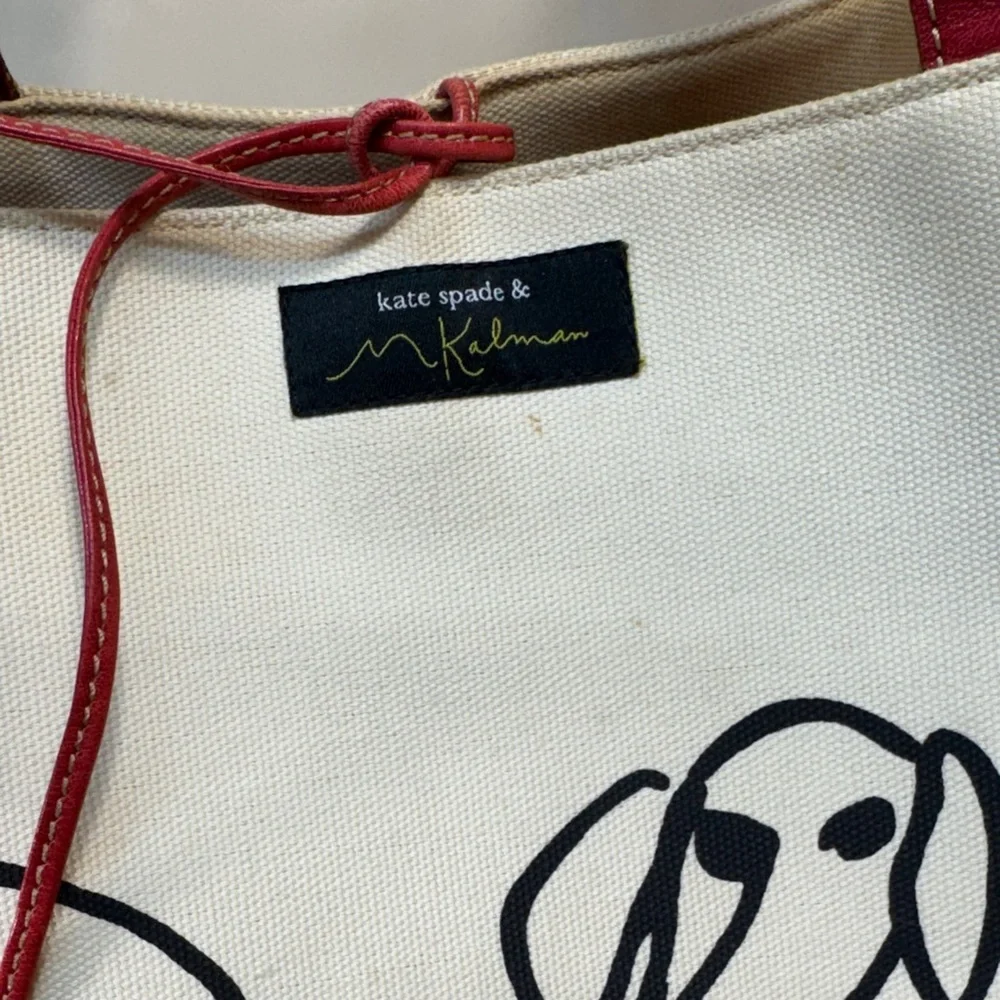KATE SPADE & MAIRA KALMAN Canvas Tote Bag